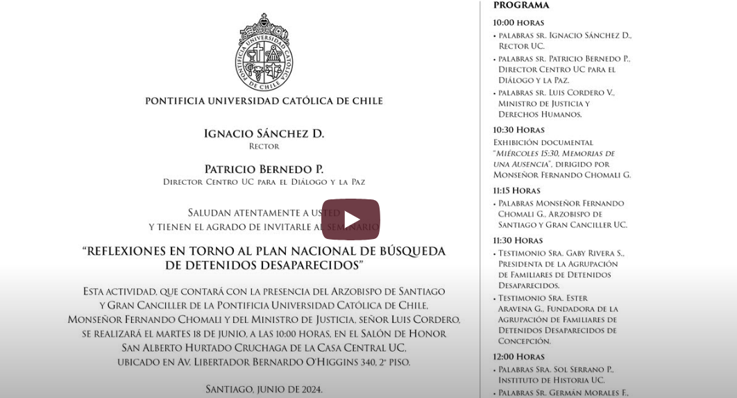 Reflexiones en torno al Plan Nacional de Búsqueda de Detenidos Desaparecidos